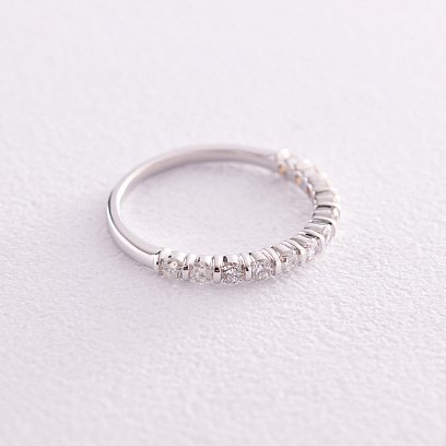 ?Золота каблучка з доріжкою каменів (діаманти) кб0459ca №3