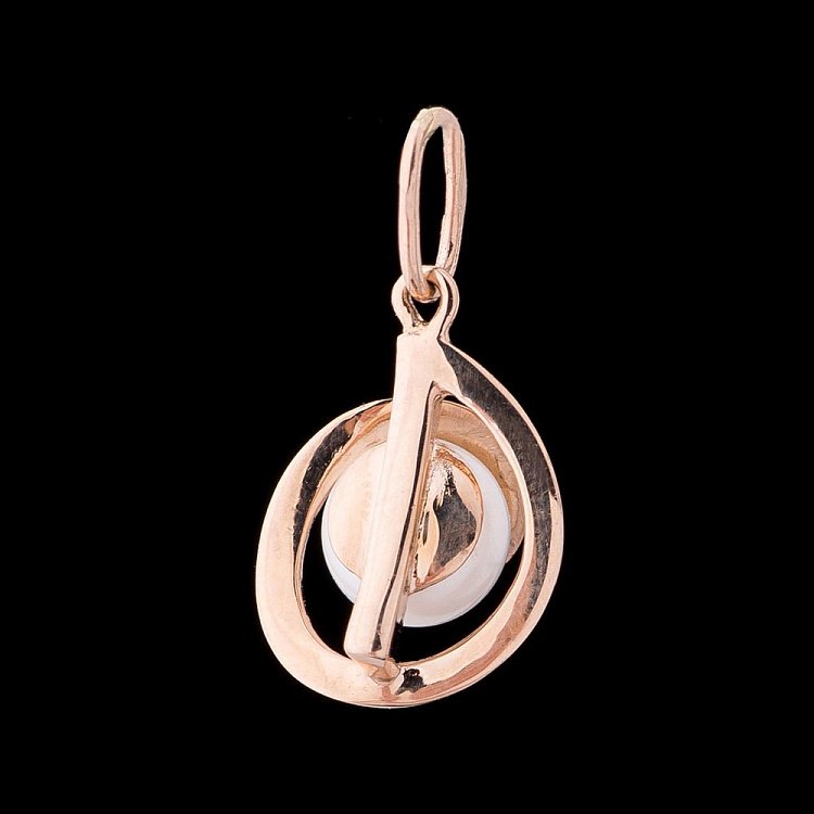 Золота підвіска (культ. прісн. перли) п01174 від ювелірного магазину Онікс - 2