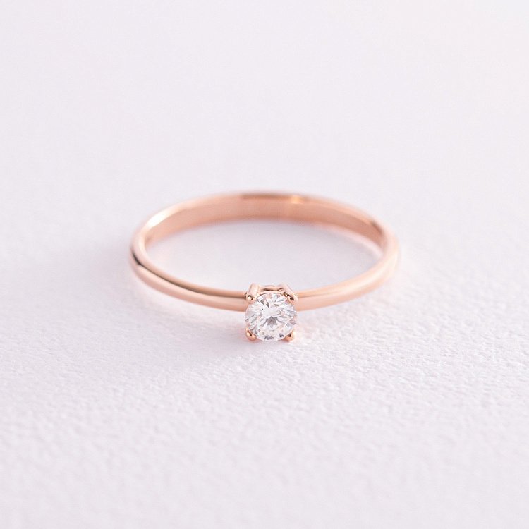 Помолвочное золотое кольцо с бриллиантом 227792421 от ювелирного магазина Оникс - 2