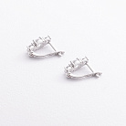 Серебряные серьги с фианитами 902-00620 от ювелирного магазина Оникс - 1