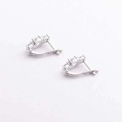 Серебряные серьги с фианитами 902-00620 №2