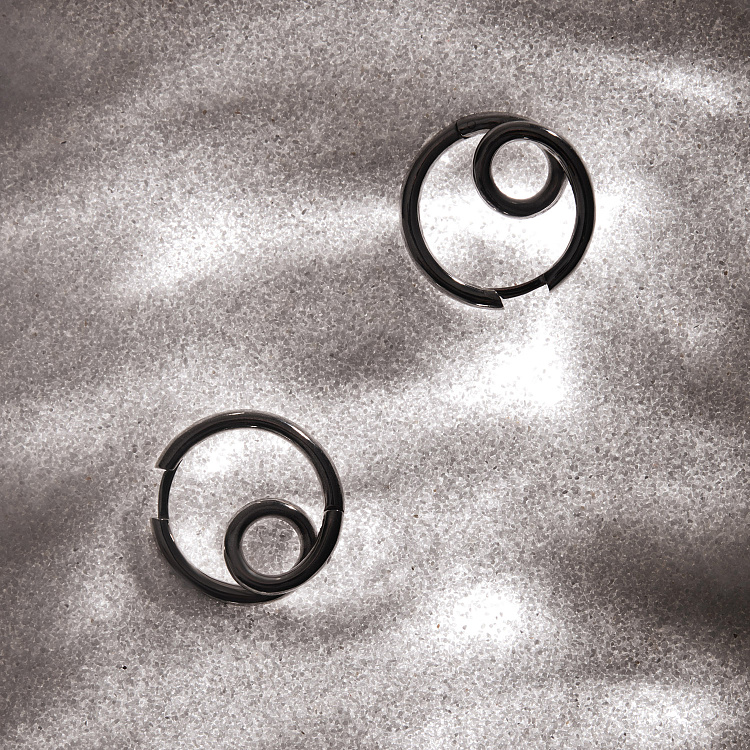 Сережки - кільця "Kristy" у сріблі 7288 від ювелірного магазину Онікс - 8