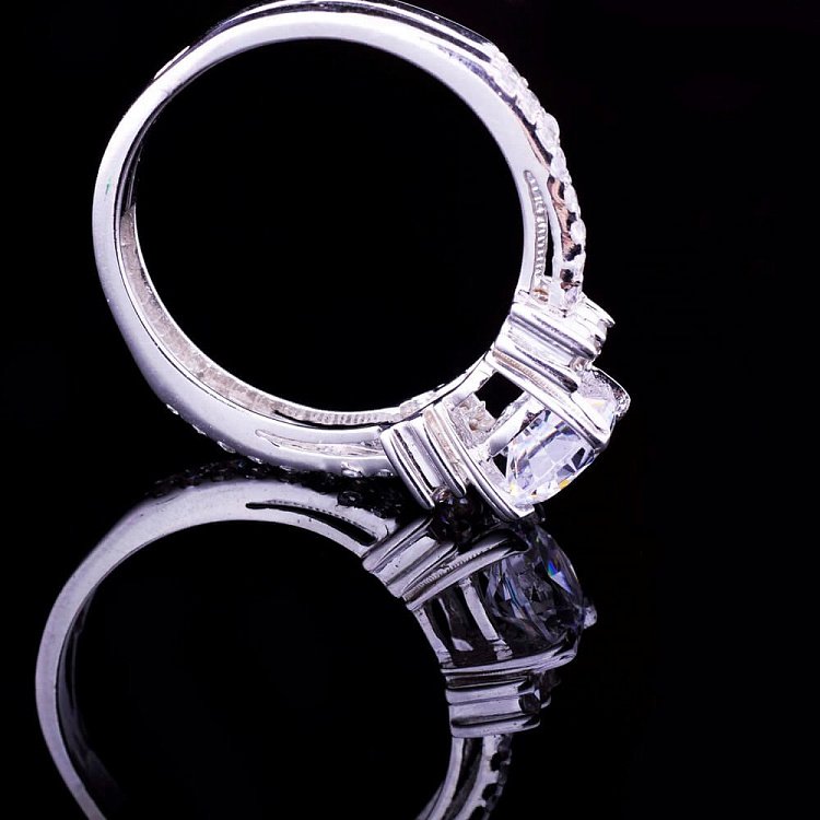 Каблучка (фіаніти) к01714ж від ювелірного магазину Онікс - 3