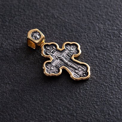 Православный крест "Распятие. Архангел Рафаил и святые целители" 131673 №2