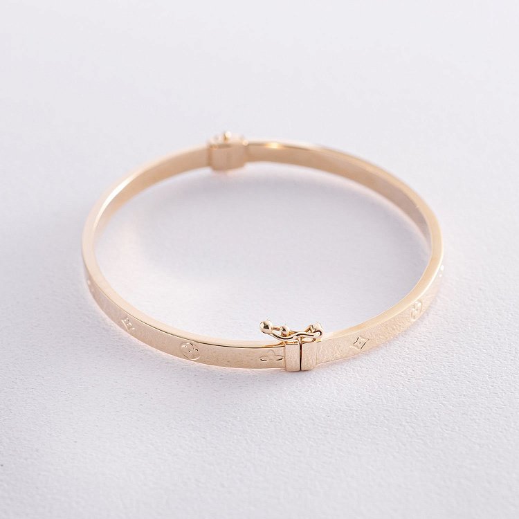 Жорсткий браслет в жовтому золоті б04753 від ювелірного магазину Онікс - 2