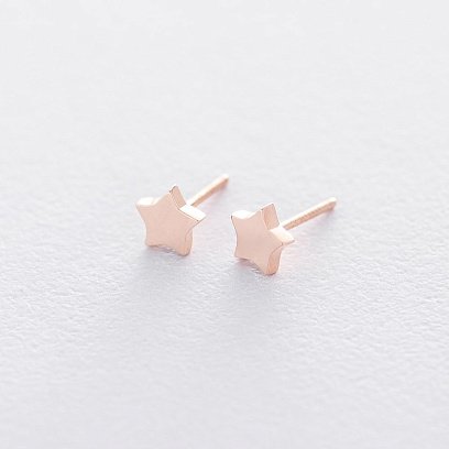 Золоті сережки-пусети "Зірочки" с06046