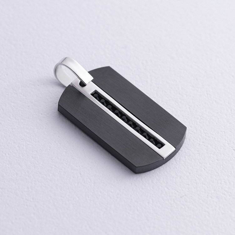 Жетон из белого золота (цирконий, фианиты) 403-00002/2 от ювелирного магазина Оникс