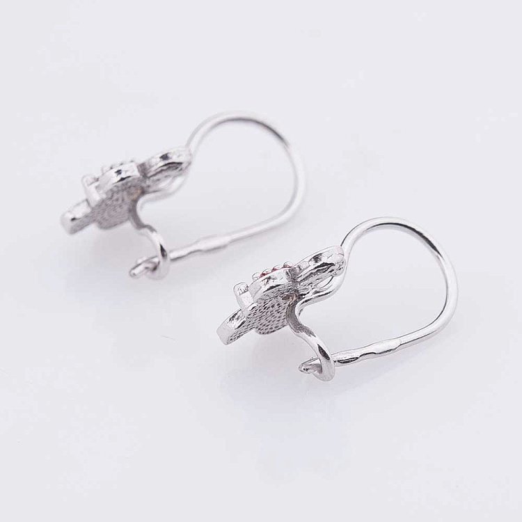 Серьги детские "Бабочки" (эмаль, фианиты) 121772к от ювелирного магазина Оникс - 2