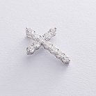 Золотий хрестик з діамантами пб0214nl от ювелирного магазина Оникс