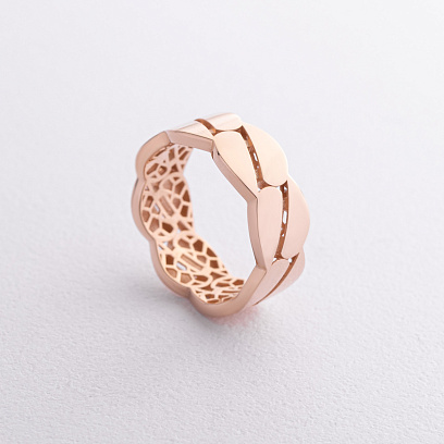 Каблучка "Merry" у червоному золоті к08256