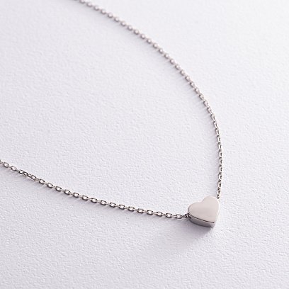 Серебряное колье "Сердечко" 1089 №3