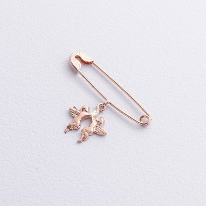 Золота шпилька з янголятами зак00345 №3