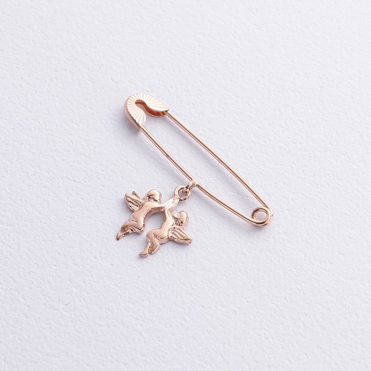 Золота шпилька з янголятами зак00345 від ювелірного магазину Онікс - 2