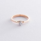 Золотое помолвочное кольцо с бриллиантом кб03044k от ювелирного магазина Оникс - 2