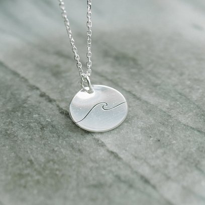 Серебряный кулон "Морская волна" 132724вол №5