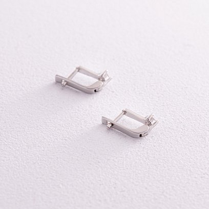 Дитячі срібні сережки з фіанітами 242 №3