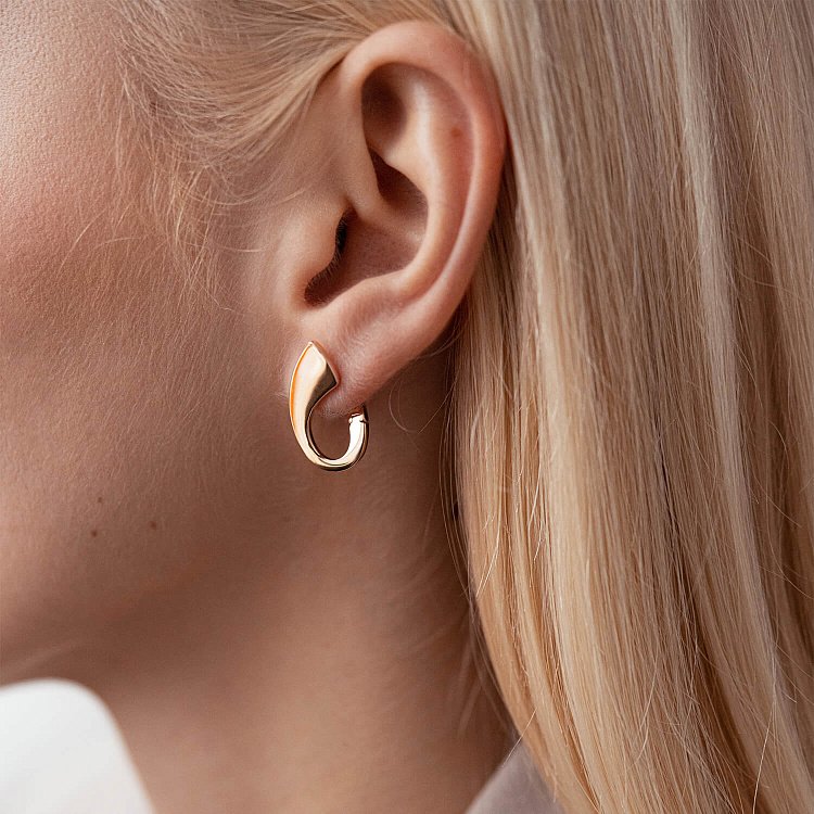 Золотые серьги "Шарлотта" с06087 от ювелирного магазина Оникс