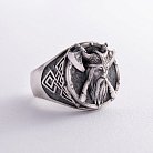 Серебряное кольцо "Викинг с топорами" 423 от ювелирного магазина Оникс - 5