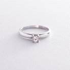 Помолвочное кольцо в белом золоте (бриллиант) кб0141arp от ювелирного магазина Оникс - 2