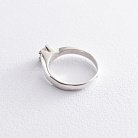 Серебряное кольцо с фианитом 11926 от ювелирного магазина Оникс - 2