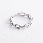 Каблучка "Ланцюжок" у білому золоті к08527 от ювелирного магазина Оникс