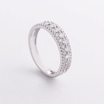 Золота каблучка з діамантами кб0655ca