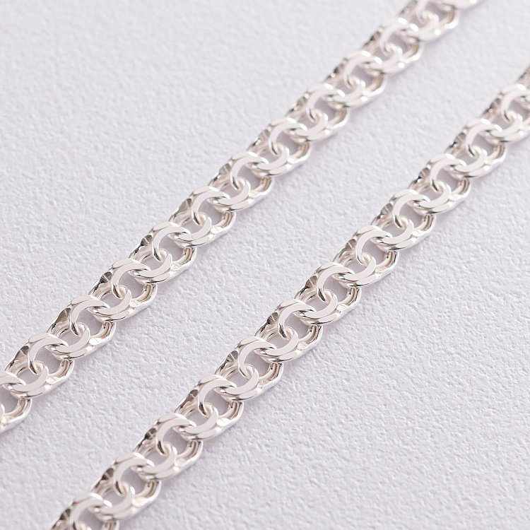 Серебряная цепочка (плетение Гарибальди) б011743 от ювелирного магазина Оникс - 1