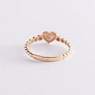 Золотое кольцо "Сердце" к06877 от ювелирного магазина Оникс - 3