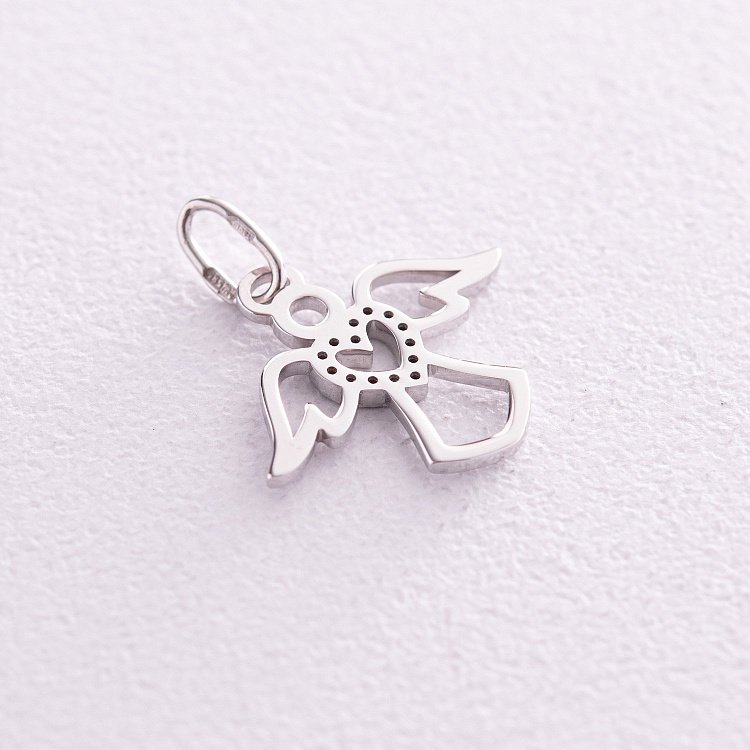 Золота підвіска "Янголятко" з діамантами 16281121 від ювелірного магазину Онікс - 2