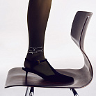 Срібний браслет на ногу (культ. прісн. перли, фіаніти) 905-01603 от ювелирного магазина Оникс - 1