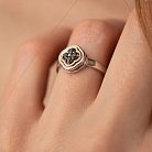 Золотое кольцо "Клевер" с бриллиантами 234431122 от ювелирного магазина Оникс - 6