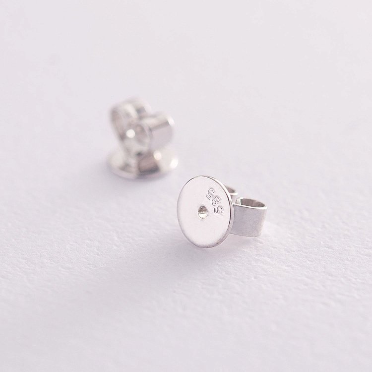 Золотые серьги "Бабочки" (сапфир, бриллиант) сб0250sth от ювелирного магазина Оникс - 2