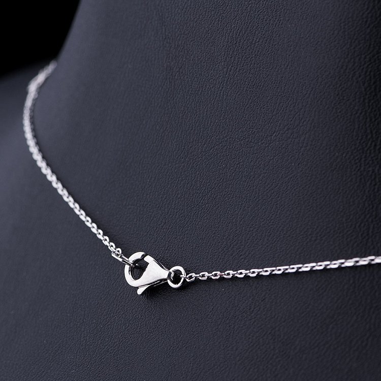 Серебряное колье с фианитами 18504 от ювелирного магазина Оникс - 2