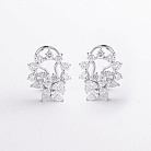 Сережки в білому золоті (діаманти) сб0693cha от ювелирного магазина Оникс
