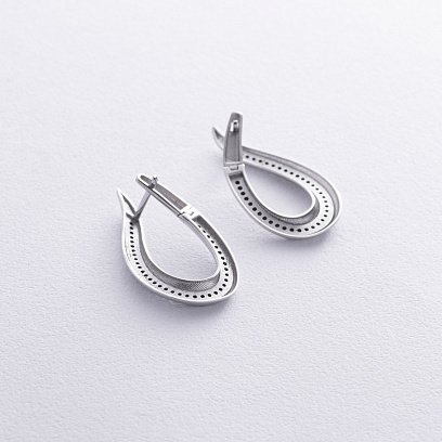 Золоті сережки "Грація" с08612 №5