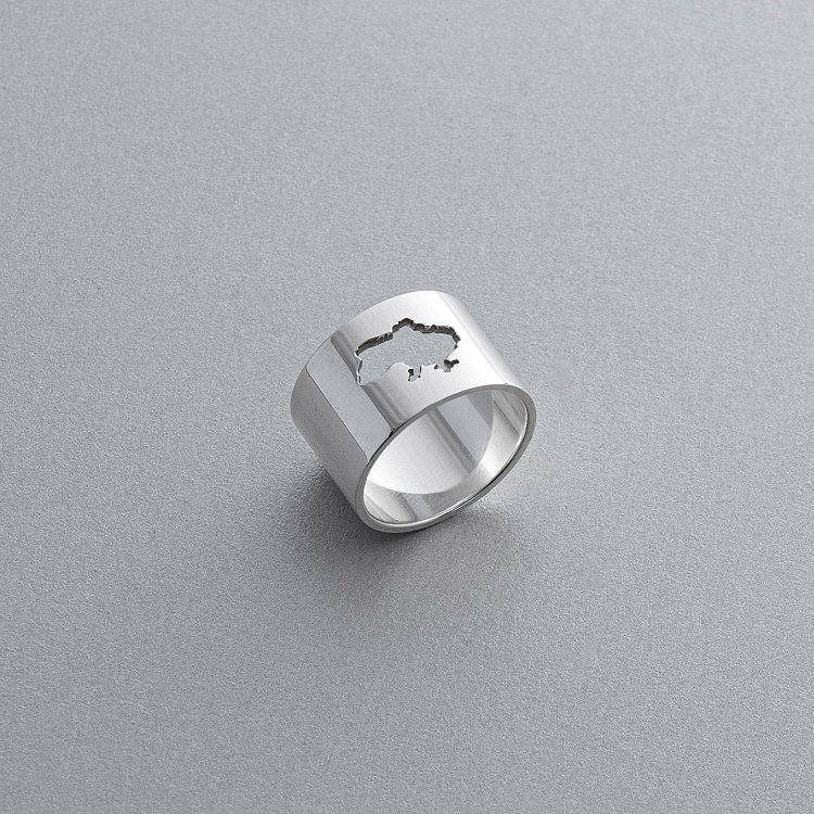 Каблучка "Моя Україна" в білому золоті к07040 від ювелірного магазину Онікс - 10