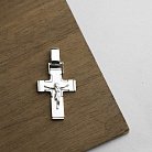 Серебряный православный крестик 132755 от ювелирного магазина Оникс