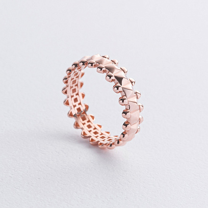 Каблучка "Teresa" у червоному золоті к08145