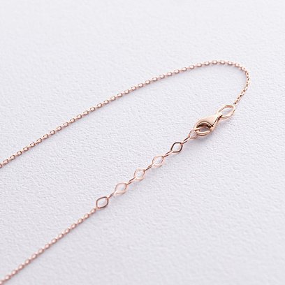 Золоте кольє "Сердечка" з фіанітами кол01495 №4