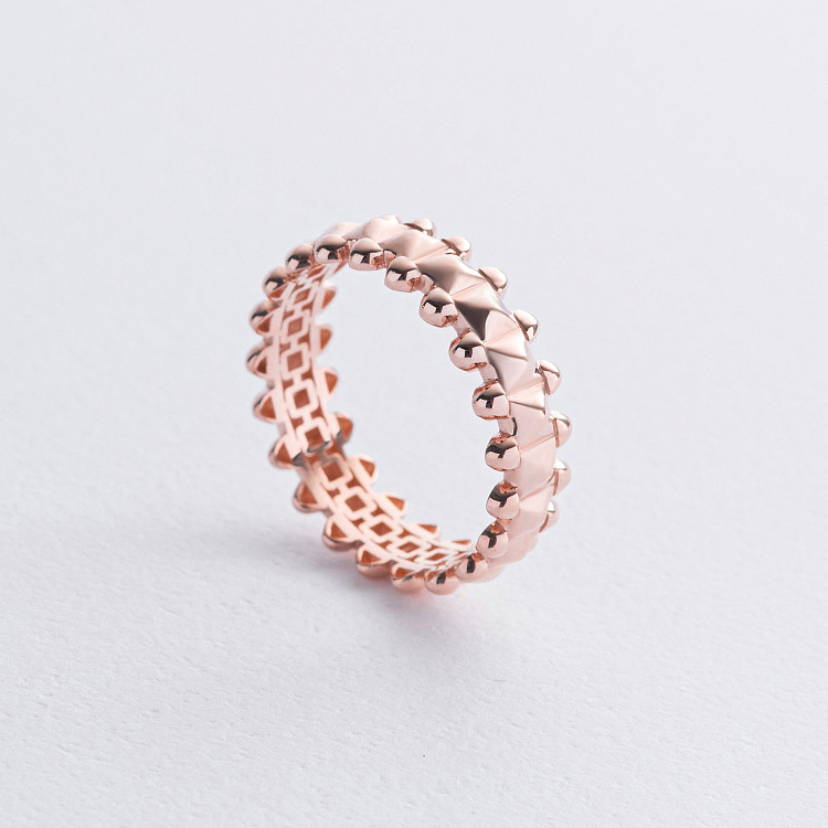 Каблучка "Teresa" у червоному золоті к08145 від ювелірного магазину Онікс