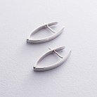 Срібні сережки Мінімалізм 122625 от ювелирного магазина Оникс