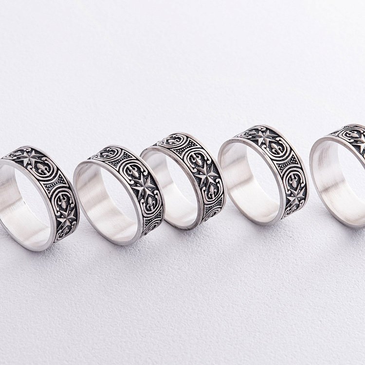 Серебряное кольцо "Оберег Алатырь" 418 от ювелирного магазина Оникс - 11