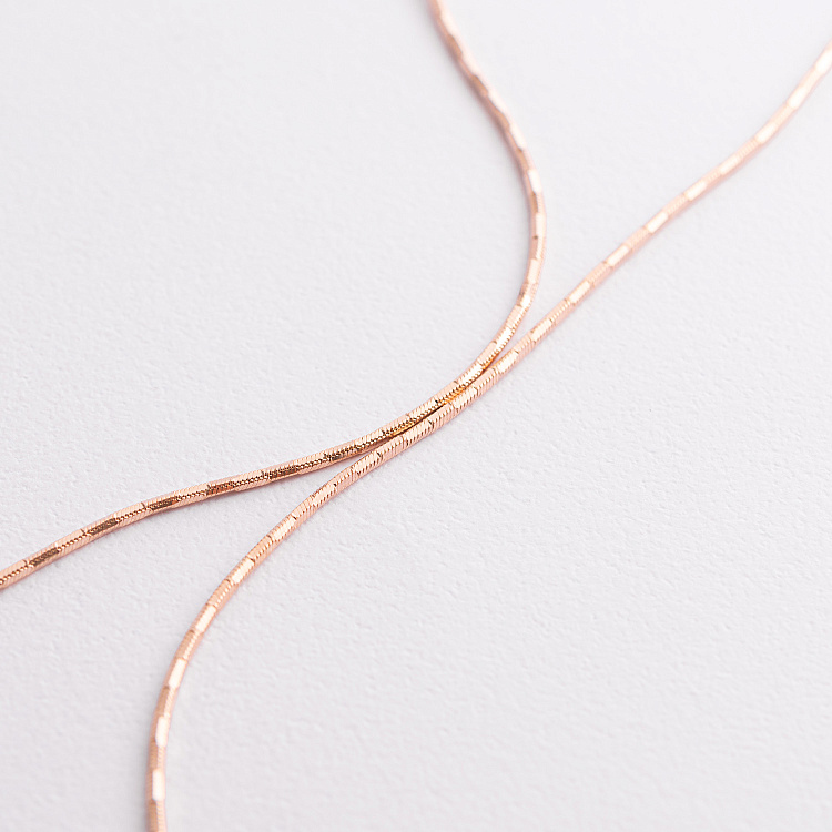 Ланцюжок у червоному золоті ц00512 від ювелірного магазину Онікс