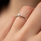 Помолвочное золотое кольцо с бриллиантом 229421121 от ювелирного магазина Оникс - 2