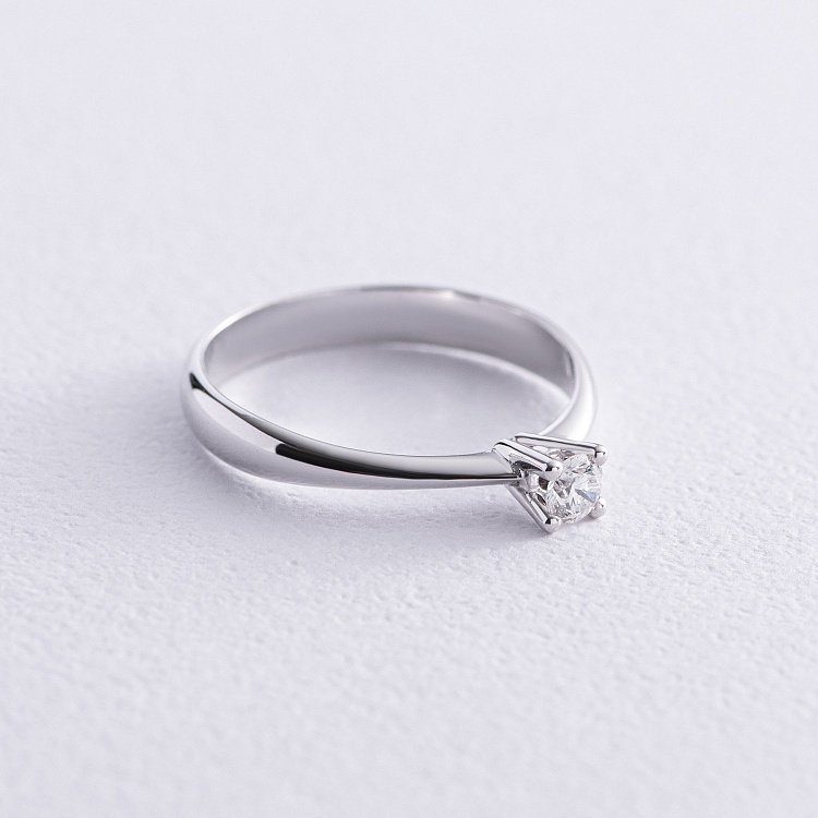 Помолвочное золотое кольцо с бриллиантом 25061121 от ювелирного магазина Оникс - 3