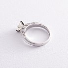 Помолвочное кольцо в белом золоте с бриллиантами кб0189nl от ювелирного магазина Оникс - 4