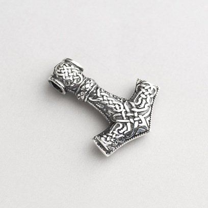 Серебряная подвеска "Молот Тора" 132748 №10