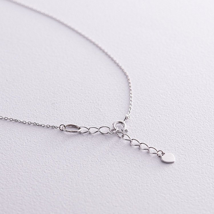 Серебряное колье "Звездочка" 908-01086 от ювелирного магазина Оникс - 6