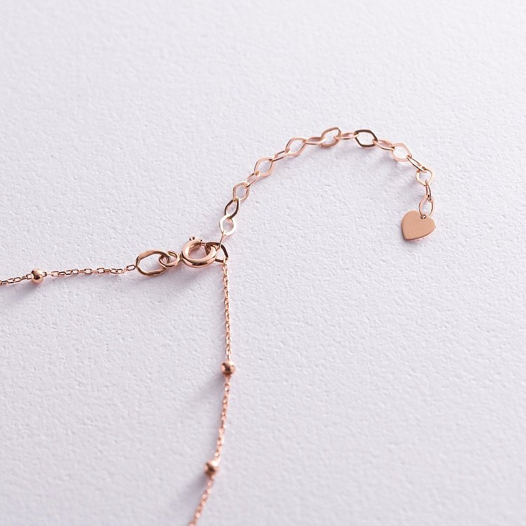 Кольє "Кульки" в червоному золоті кол02011 від ювелірного магазину Онікс - 4