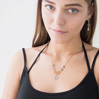 Кольє з натуральними каменями кол00530 №8